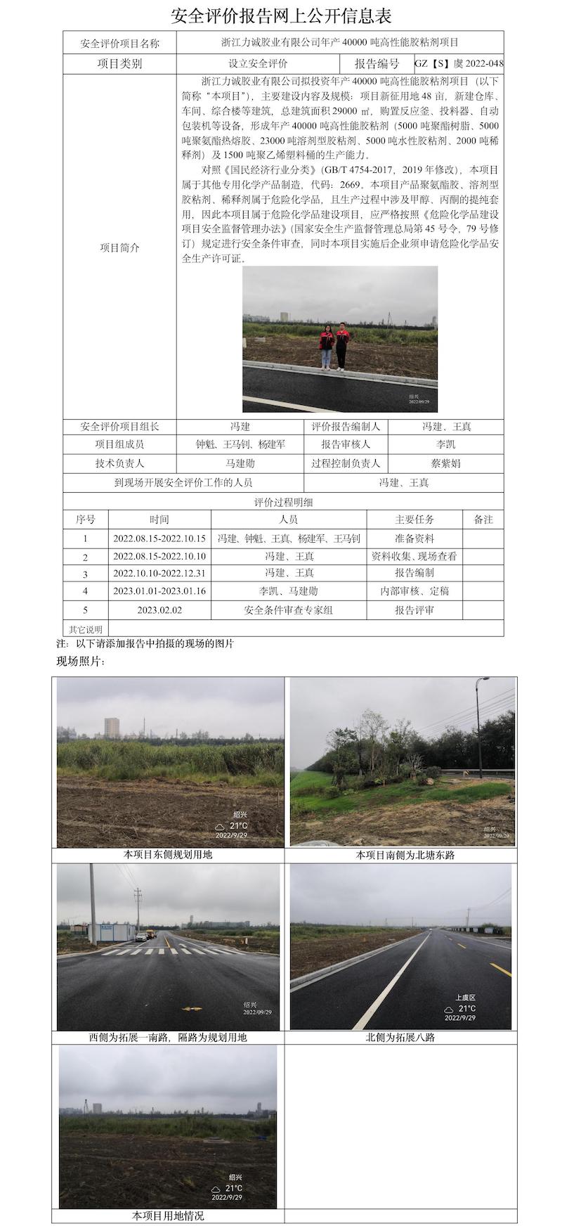 GZ【S】虞2022-048浙江力诚胶业有限公司年产40000吨高性能胶粘剂项目设立安全评价报告网上信息公开表.jpg
