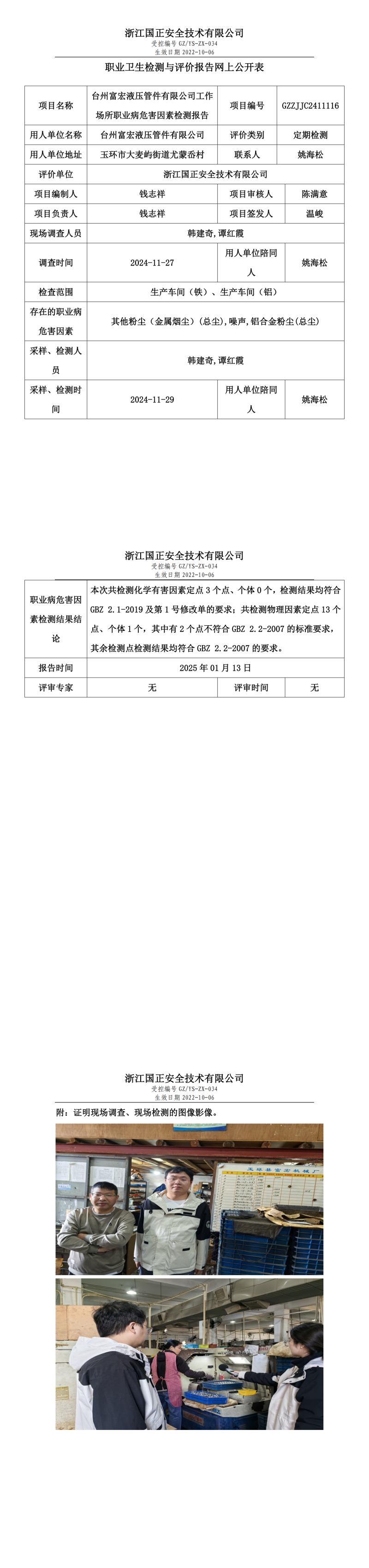 台州富宏液压管件有限公司工作场所职业病危害因素检测报告网上公开信息表.png